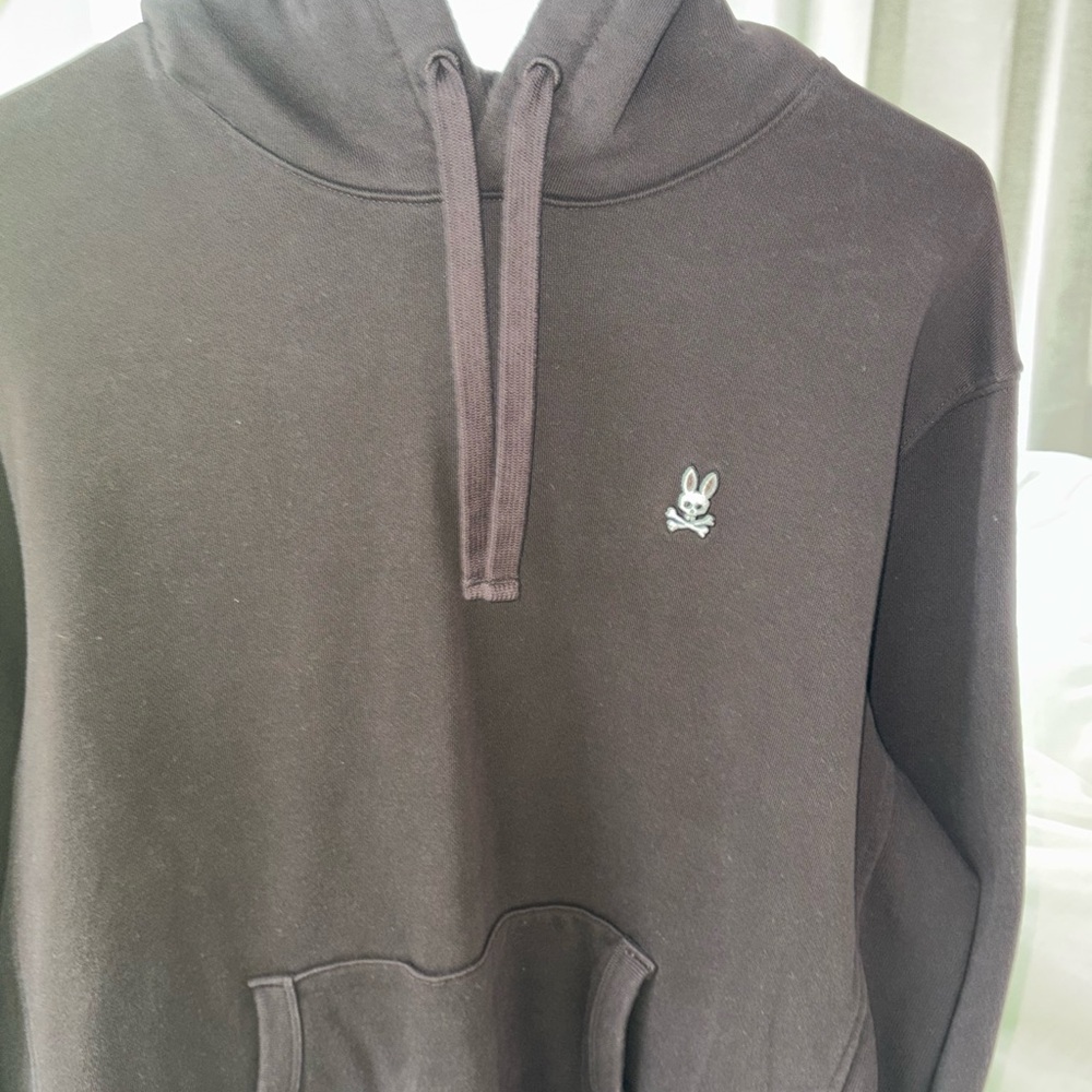 Men's Charcoal Psycho Bunny Hoodie